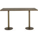 Corina Antique Brass Bar Table